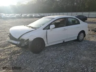 2010 Honda Civic Sdn LX with VIN 2HGFA1F51AH547647, listed as a Copart auction lot 49746765 with 153,965 mi miles and Salvage Title. Bid and sale history available at carsss.com. Image 1.