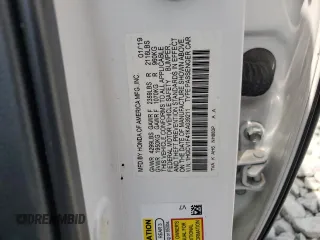 2019 Honda Accord EX with VIN 1HGCV1F41KA039211, listed as a Copart auction lot 54119345 with Not provided miles and Salvage title. Bid and sale history available at DreamBid. Image 12.