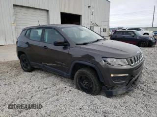 2021 Jeep Compass Sport with VIN 3C4NJDAB2MT516752, listed as a Copart auction lot 49708635 with 58,970 mi miles and Salvage Title. Bid and sale history available at DreamBid. Image 4.