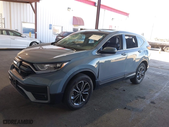 2021 Honda CR-V EX-L with VIN 2HKRW2H88MH617683, listed as a IAAI auction lot 41687272 with 1 mi miles. Bid and sale history available at carsss.com. Image 17.