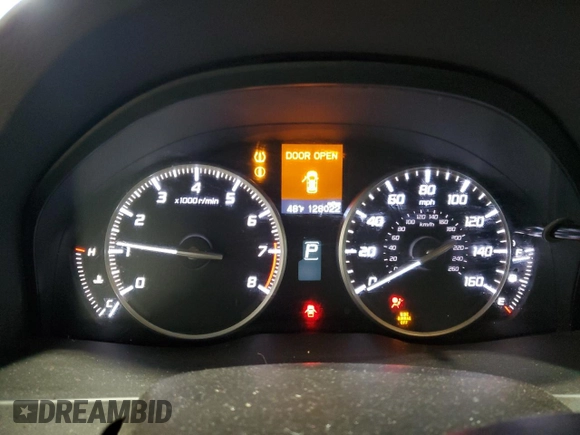 2015 Acura RDX Tech Pkg with VIN 5J8TB4H57FL027588, listed as a Copart auction lot 46805275 with 128,022 mi miles and Salvage Title. Bid and sale history available at carsss.com. Image 9.