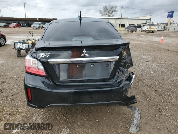 2023 Mitsubishi Mirage SE z VIN ML32FVFJ3PHF06556, wystawiony jako Copart lot #85017264 z przebiegiem 34 585 mil mil oraz Szkoda całkowita • Salvage title. Historia ofert i sprzedaży dostępna na DreamBid. Obrazek 6.