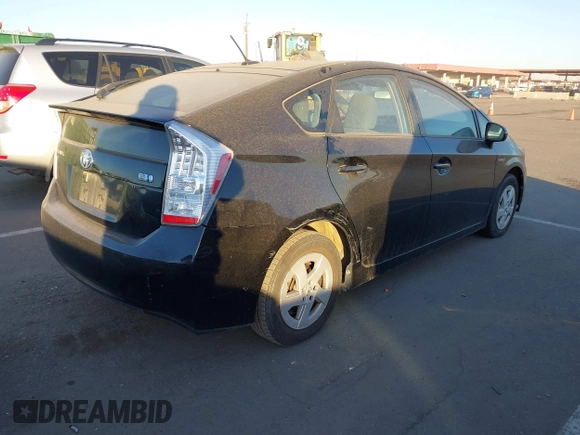 2011 Toyota Prius I with VIN JTDKN3DU1B5302007, listed as a IAAI auction lot 41313078 with 186,530 mi miles and . Bid and sale history available at DreamBid. Image 4.