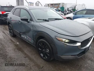2024 Mazda CX-30 2.5 S Carbon Edition with VIN 3MVDMBCM7RM606050, listed as a IAAI auction lot 41807459 with 7,908 mi miles. Bid and sale history available at carsss.com. Image 1.