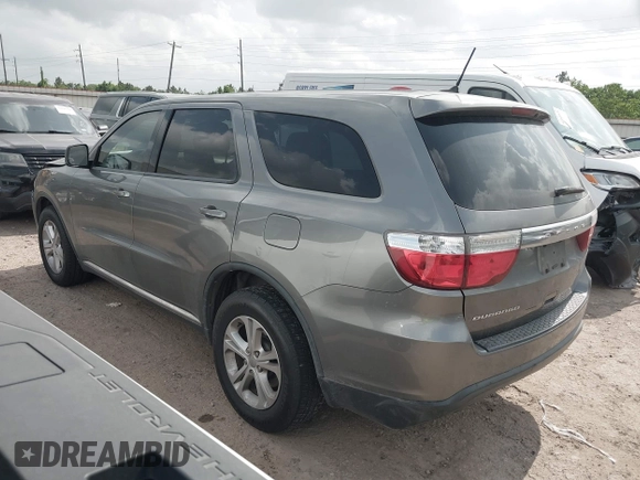 2012 Dodge Durango SXT with VIN 1C4RDHAG2CC257167, listed as a IAAI auction lot 42097986 with 202,875 mi miles and . Bid and sale history available at DreamBid. Image 3.