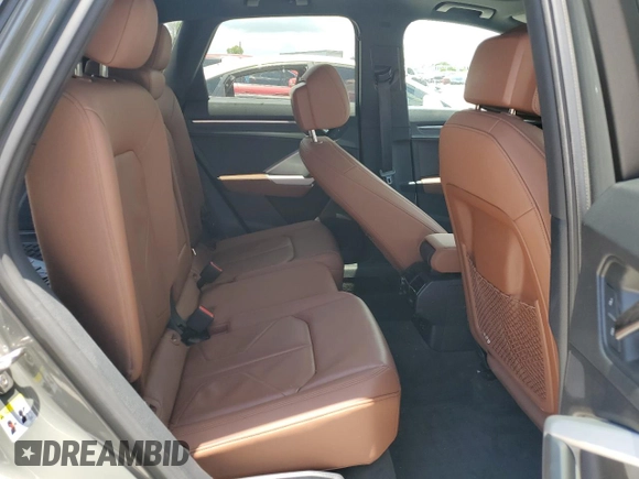 2022 Audi Q3 S line Premium with VIN WA1DECF36N1128695, listed as a Copart auction lot 61494915 with 26,725 mi miles and Salvage title. Bid and sale history available at DreamBid. Image 10.