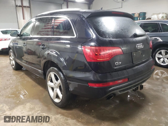 2012 Audi Q7 S line with VIN WA1DGAFE1CD009562, listed as a Copart auction lot 45904125 with 124,378 mi miles and Salvage title. Bid and sale history available at DreamBid. Image 2.