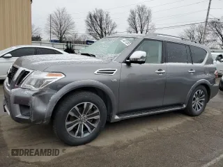 2018 Nissan Armada SV with VIN JN8AY2NC7J9550101, listed as a Copart auction lot 44971355 with 136,149 mi miles and Clean Title. Bid and sale history available at carsss.com. Image 1.