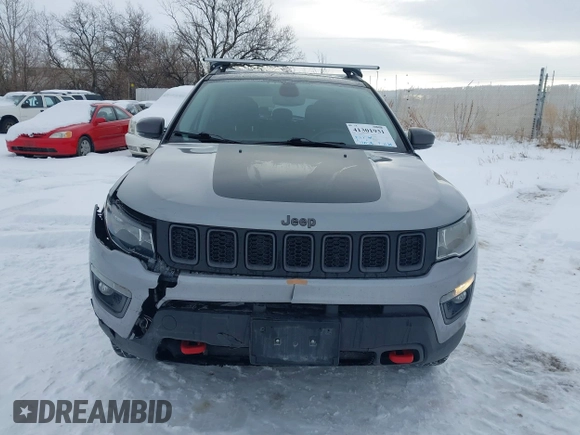 2020 Jeep Compass Trailhawk with VIN 3C4NJDDB1LT203329, listed as a IAAI auction lot 41301931 with 79,035 mi miles and . Bid and sale history available at carsss.com. Image 12.