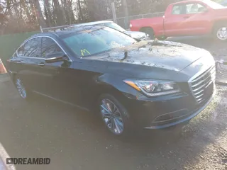 2017 Genesis G80 3.8L with VIN KMHGN4JE3HU204955, listed as a IAAI auction lot 41501931 with 83,519 mi miles. Bid and sale history available at carsss.com. Image 1.