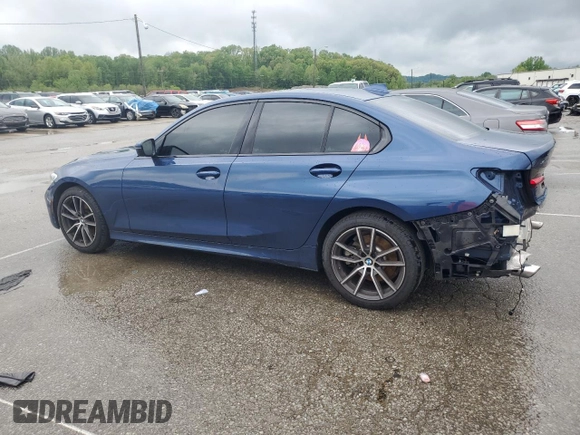 2022 BMW 3 Series 330i xDrive with VIN 3MW5R7J03N8C36977, listed as a Copart auction lot 53891745 with 14,938 mi miles and Salvage title. Bid and sale history available at DreamBid. Image 2.