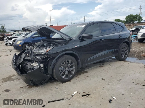 2022 Acura MDX w/A-Spec Package with VIN 5J8YE1H0XNL051642, listed as a Copart auction lot 70593004 with 27,978 mi miles and Salvage Title. Bid and sale history available at carsss.com. Image 1.