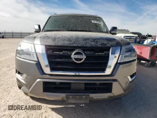 2022 Nissan Armada SL with VIN JN8AY2BD8N9676096, listed as a Copart auction lot 86125944 with 117,106 mi miles and Salvage Title. Bid and sale history available at carsss.com. Image 5.