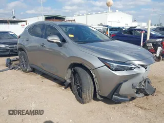 2024 Lexus NX with VIN 2T2GGCEZXRC038367, listed as a IAAI auction lot 41492159 with 34,753 mi miles. Bid and sale history available at carsss.com. Image 1.
