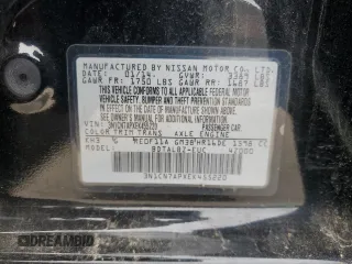 2014 Nissan Versa S with VIN 3N1CN7APXEK455220, listed as a Copart auction lot 89015285 with 166,816 mi miles and Salvage Title. Bid and sale history available at DreamBid. Image 14.