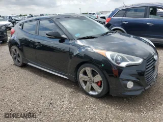 2014 Hyundai Veloster Turbo with VIN KMHTC6AE8EU189428, listed as a Copart auction lot 51145915 with 0 mi miles and Clean Title. Bid and sale history available at carsss.com. Image 4.