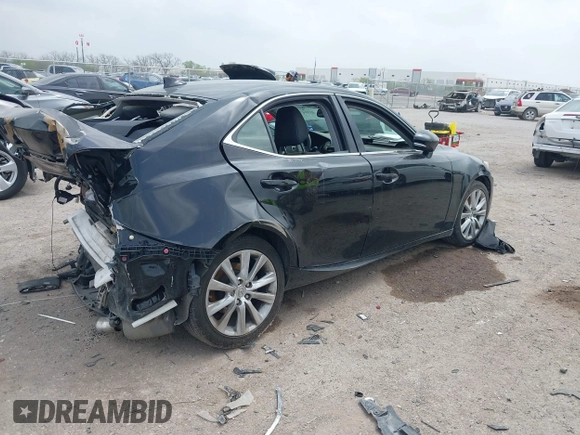 2014 Lexus IS 250 with VIN JTHBF1D20E5027586, listed as a IAAI auction lot 41924754 with 114,371 mi miles. Bid and sale history available at carsss.com. Image 4.