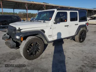 2018 Jeep Wrangler Unlimited Sport z VIN 1C4HJXDN4JW295178, wystawiony jako Copart lot #84921654 z przebiegiem 90 344 mil mil oraz Nie do naprawy • Non repairable. Historia ofert i sprzedaży dostępna na DreamBid. Obrazek 1.