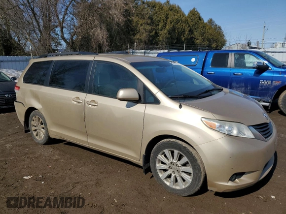 2012 Toyota Sienna LE with VIN 5TDJK3DCXCS036204, listed as a Copart auction lot 48563785 with 0 mi miles and Salvage Title. Bid and sale history available at carsss.com. Image 4.