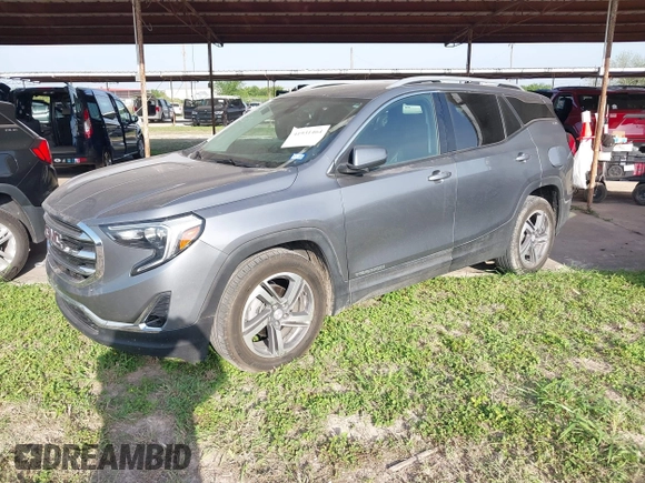 2020 GMC Terrain SLT z VIN 3GKALPEV5LL107341, wystawiony jako IAAI lot #41931464 z przebiegiem 71 632 mil mil oraz . Historia ofert i sprzedaży dostępna na DreamBid. Obrazek 2.