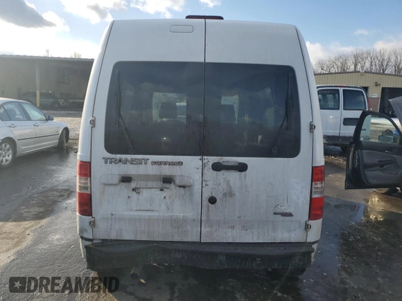 2013 Ford Transit Connect XL with VIN NM0LS6AN9DT138576, listed as a Copart auction lot 43907645 with 249,753 mi miles and Salvage Title. Bid and sale history available at carsss.com. Image 6.
