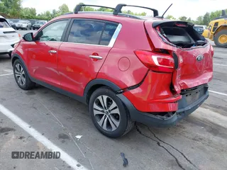 2013 Kia Sportage EX with VIN KNDPC3A27D7475195, listed as a IAAI auction lot 42623097 with 88,728 mi miles and . Bid and sale history available at DreamBid. Image 3.