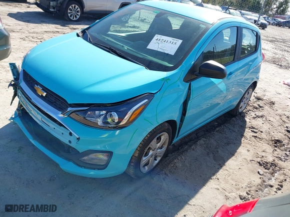 2022 Chevrolet Spark LS with VIN KL8CB6SAXNC014809, listed as a IAAI auction lot 41241315 with 26,209 mi miles. Bid and sale history available at carsss.com. Image 17.