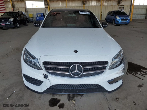 2018 Mercedes-Benz C-Class C 300 with VIN WDDWF4JB1JR397558, listed as a Copart auction lot 52547895 with 46,339 mi miles and Salvage Title. Bid and sale history available at carsss.com. Image 5.