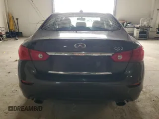 2014 Infiniti Q50 Hybrid Sport with VIN JN1AV7AP9EM691381, listed as a Copart auction lot 48212025 with 117,033 mi miles and Clean Title. Bid and sale history available at carsss.com. Image 6.