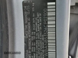 2006 BMW 5 Series 550i with VIN WBANB53526CP02300, listed as a Copart auction lot 80084714 with Not Provided miles and Salvage Title. Bid and sale history available at DreamBid. Image 12.