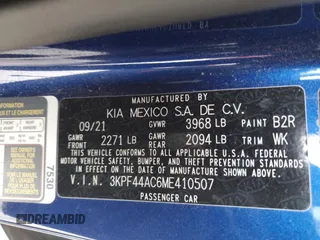 2021 Kia Forte GT with VIN 3KPF44AC6ME410507, listed as a Copart auction lot 84594494 with 63,401 mi miles and Salvage Title. Bid and sale history available at carsss.com. Image 12.
