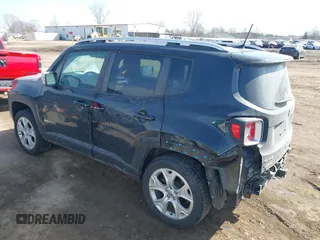 2018 Jeep Renegade Limited with VIN ZACCJBDB8JPH11684, listed as a IAAI auction lot 41798155 with 74,875 mi miles and . Bid and sale history available at DreamBid. Image 3.
