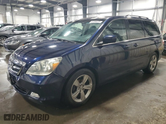 2007 Honda Odyssey Touring с VIN 5FNRL38827B074039, выставлен на аукционе Copart как лот 57208225 с пробегом 142 762 миль миль и Списание • Salvage title. История ставок и продаж доступна на DreamBid. Изображение 1.