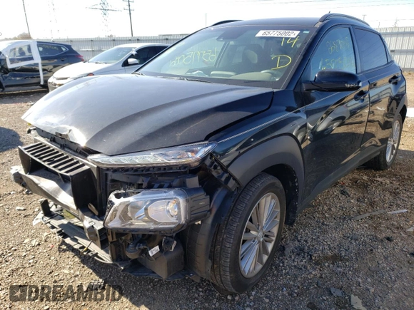 2019 Hyundai Kona SEL with VIN KM8K2CAA9KU371922, listed as a Copart auction lot 65775002 with 22,870 mi miles. Bid and sale history available at carsss.com. Image 2.