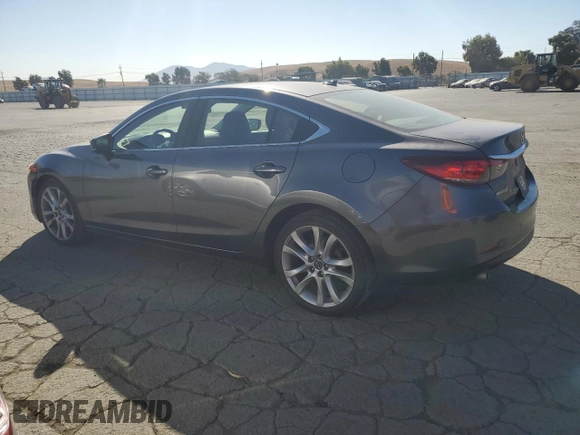 2017 Mazda 6 Touring with VIN JM1GL1V52H1150505, listed as a Copart auction lot 74971294 with 91,524 mi miles and Salvage Title. Bid and sale history available at carsss.com. Image 2.