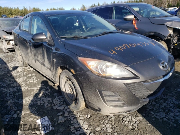 2010 Mazda 3 i SV with VIN JM1BL1SF3A1118076, listed as a Copart auction lot 49070435 with 191,938 mi miles and Salvage Title. Bid and sale history available at DreamBid. Image 4.