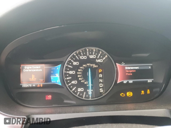 2014 Ford Edge Limited with VIN 2FMDK3KC5EBB29938, listed as a Copart auction lot 54213335 with 222,478 mi miles and Salvage Title. Bid and sale history available at carsss.com. Image 9.