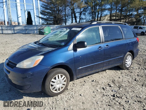 2005 Toyota Sienna CE with VIN 5TDZA23C05S335897, listed as a Copart auction lot 51085315 with 124,858 mi miles and Salvage Title. Bid and sale history available at carsss.com. Image 1.
