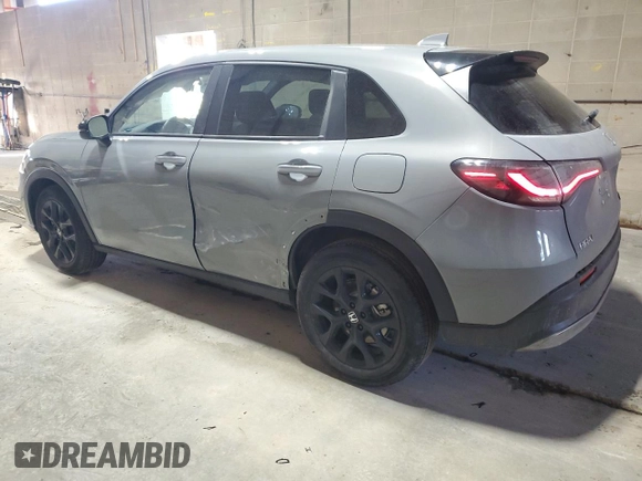 2024 Honda HR-V Sport with VIN 3CZRZ2H57RM751187, listed as a Copart auction lot 46544085 with 15,500 mi miles and Salvage Title. Bid and sale history available at DreamBid. Image 2.