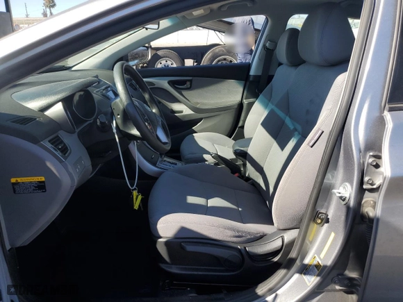 2013 Hyundai Elantra GLS PZEV with VIN KMHDH4AE9DU939427, listed as a Copart auction lot 69916994 with 92,235 mi miles and Salvage Title. Bid and sale history available at carsss.com. Image 7.