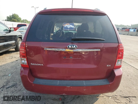 2014 Kia Sedona EX with VIN KNDMH4C74E6579346, listed as a Copart auction lot 64007164 with 0 mi miles and Salvage Title. Bid and sale history available at carsss.com. Image 6.
