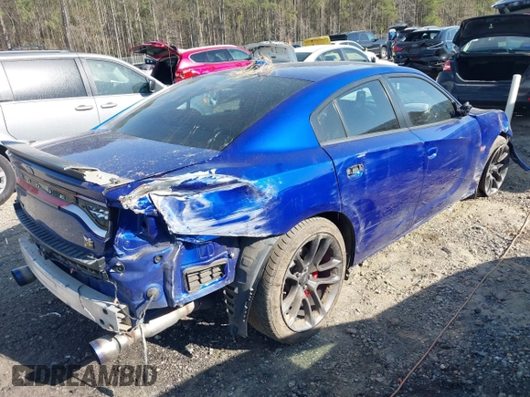 2020 Dodge Charger Scat Pack z VIN 2C3CDXGJ4LH157432, wystawiony jako IAAI lot #41872478 z przebiegiem 65 640 mil mil oraz . Historia ofert i sprzedaży dostępna na DreamBid. Obrazek 4.