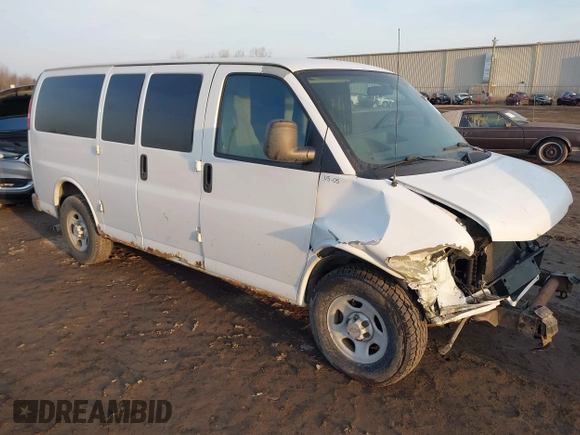2005 Chevrolet Express Cargo with VIN 1GCFG15T251250047, listed as a IAAI auction lot 41797512 with 149,610 mi miles and . Bid and sale history available at DreamBid. Image 1.