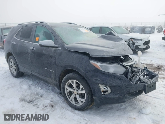 2021 Chevrolet Equinox Premier z VIN 3GNAXXEV2MS137119, wystawiony jako IAAI lot #41344057 z przebiegiem Nie podano mil oraz . Historia ofert i sprzedaży dostępna na DreamBid. Obrazek 1.