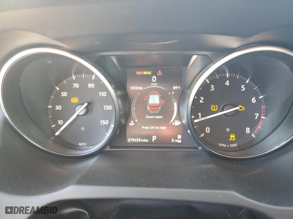 2018 Land Rover Range Rover Evoque SE with VIN SALVP2RX4JH322309, listed as a Copart auction lot 41470135 with 79,459 mi miles and Salvage Title. Bid and sale history available at carsss.com. Image 9.