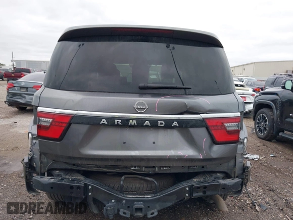 2023 Nissan Armada SV with VIN JN8AY2AC1P9182559, listed as a IAAI auction lot 41310479 with 53,985 mi miles. Bid and sale history available at carsss.com. Image 6.