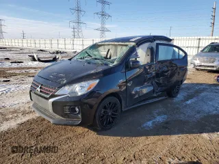 2022 Mitsubishi Mirage G4 ES with VIN ML32FUFJ2NHF07091, listed as a Copart auction lot 46299345 with 0 mi miles and Salvage Title. Bid and sale history available at carsss.com. Image 1.