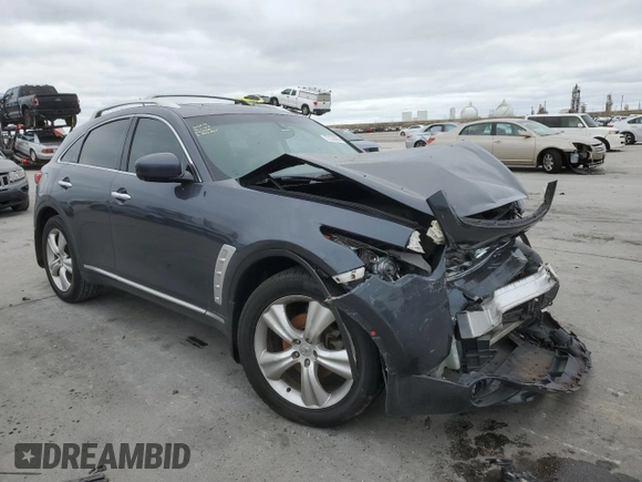 2010 Infiniti FX with VIN JN8AS1MU4AM800865, listed as a Copart auction lot 77106093 with Not provided miles and Salvage title. Bid and sale history available at DreamBid. Image 4.