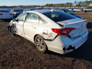 2017 Hyundai Sonata SE with VIN 5NPE24AF7HH499890, listed as a IAAI auction lot 41183159 with 87,397 mi miles. Bid and sale history available at carsss.com. Image 3.