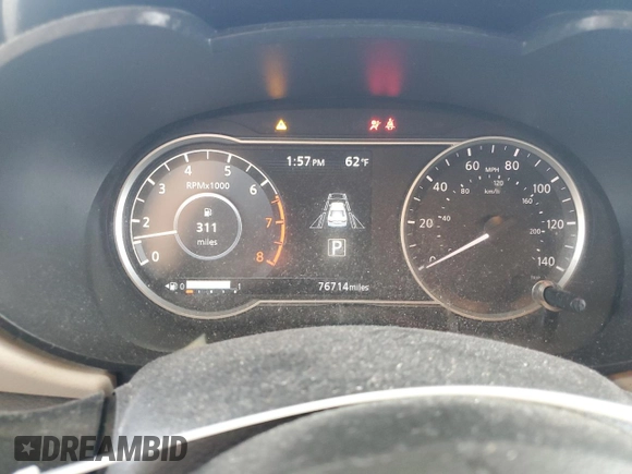 2021 Nissan Versa SV with VIN 3N1CN8EV6ML884457, listed as a Copart auction lot 52173755 with 76,714 mi miles and Clean Title. Bid and sale history available at DreamBid. Image 9.